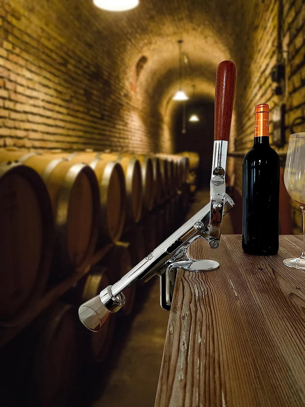 BOJ Professional Wine Opener Wall Mounted Corkscrew Vintage Model 09908 bojpro.com